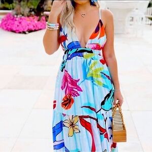 NWT-THE DROP-FLORAL MAXI DRESS-SIZE XL